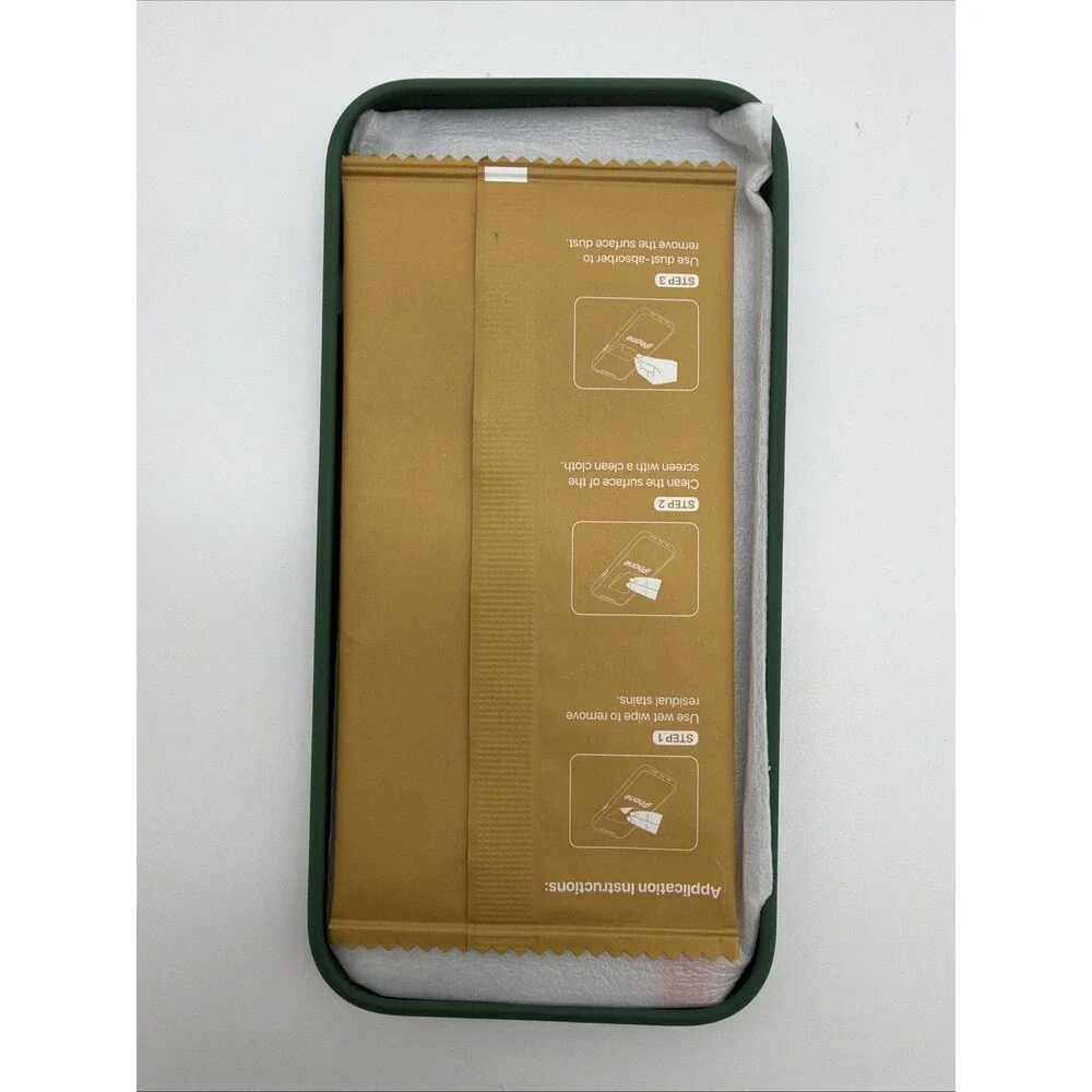 iPhone 14 Pro Miracase Case 6.1-inch - Alpine Green W/ Screen Protector